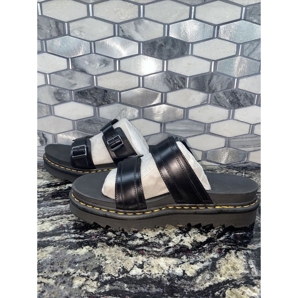 Dr. Martens Miles Black Brando Sandal Mens sz‎ 13 NEW without box
